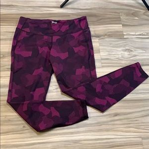 Old Navy Active Exercise Leggings purple & black